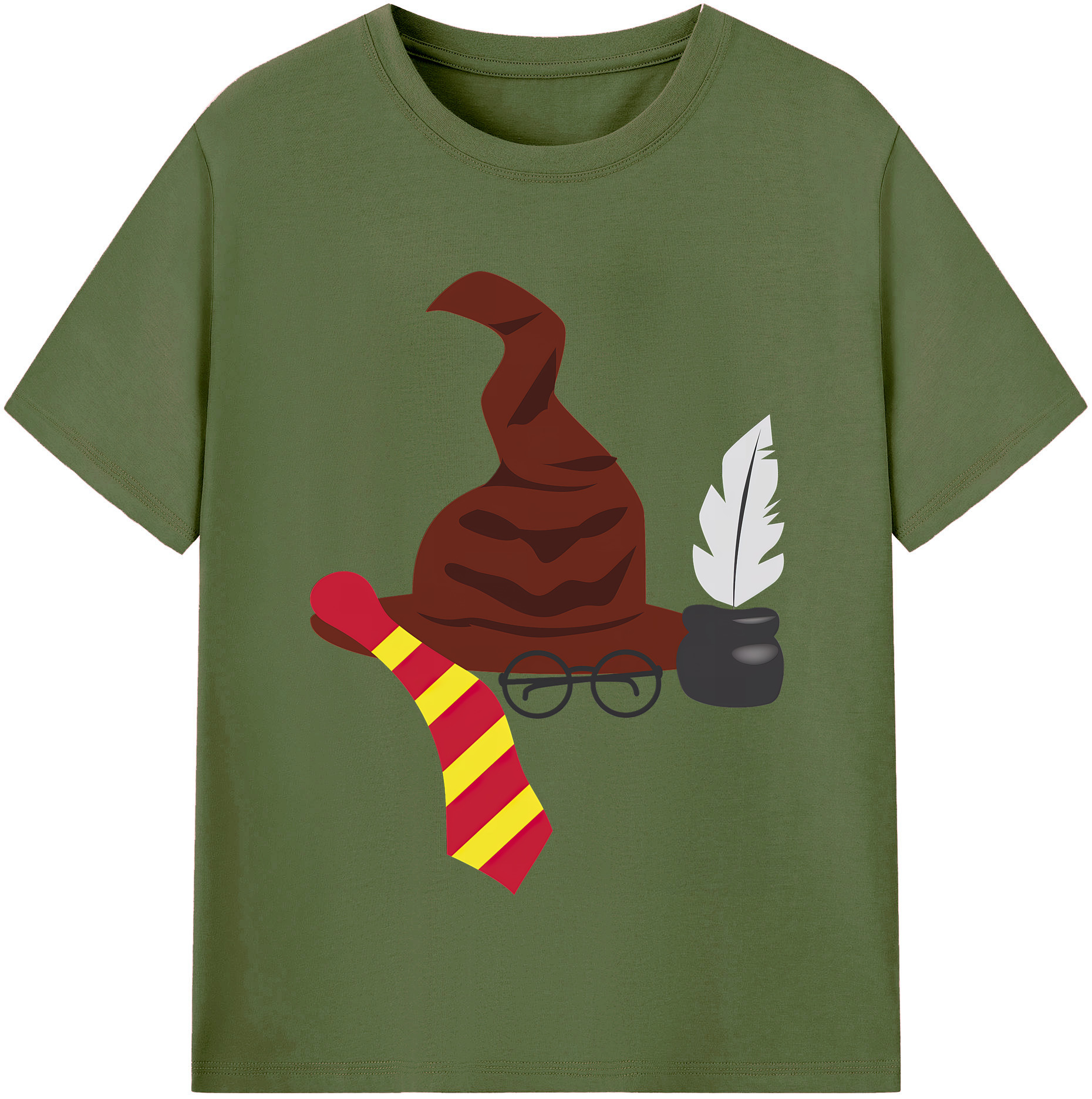 （画像用） Harry Potter ハリー・ポッターシリーズ 綿100％半袖Tシャツ（フロントプリント）